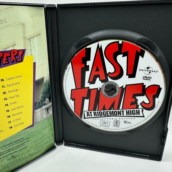 Fast Times At Ridgemont High DVD Collectors 1982 Sean Penn Universal Movie - Picture 4 of 8